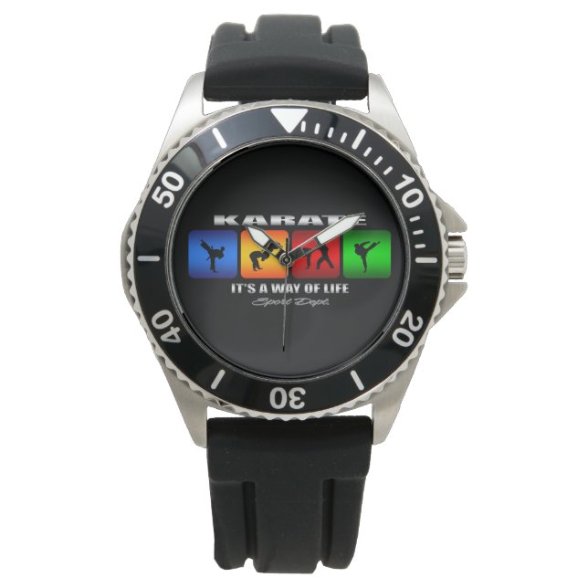 Cool Karate It Is A Way Of Life Watch (Front)