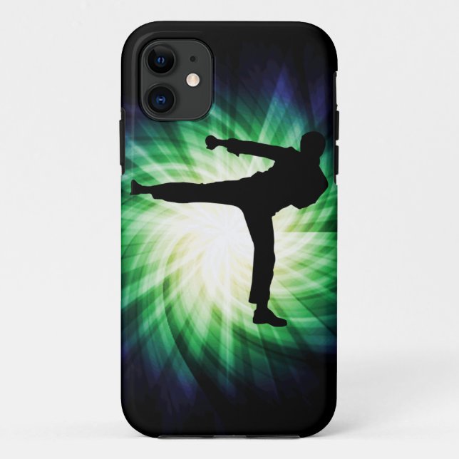 Cool Karate Kick Case-Mate iPhone Case (Back)