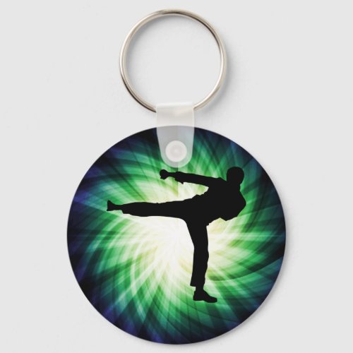 Cool Karate Kick Keychain