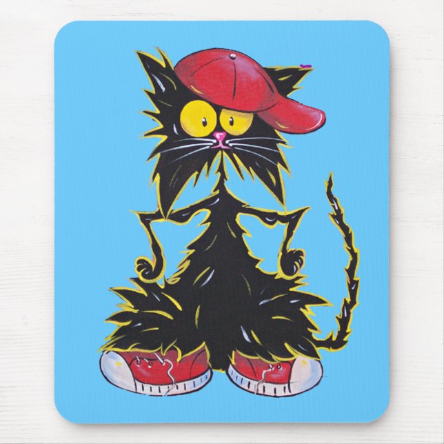 Cool Kat Hip Hop Mouse Pad (Front)