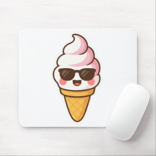 Cool Kawaii Ice Cream Mouse Pad