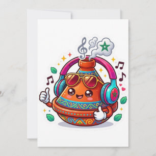 Cool Kawaii Moroccan Tagine Invitation