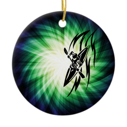 Cool Kayaking Ceramic Ornament