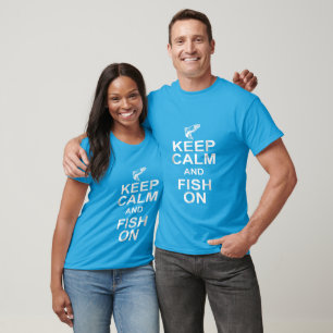 cool keep calm fishing word art T-Shirt