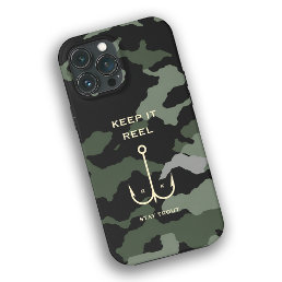 COOL KEEP IT REEL FISHING FATHER&#39;S DAY CAMO iPhone 13 PRO MAX CASE