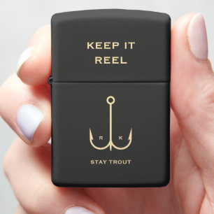 COOL KEEP IT REEL FISHING FATHER'S DAY STAY TROUT ZIPPO LIGHTER