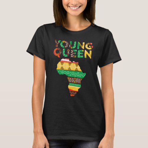 Cool Kente Cloth Kids Girls African Print African  T_Shirt