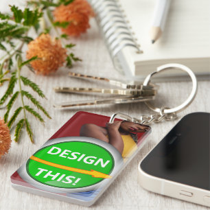 COOL! Keychain - Acrylic Rectangle (double-sided)