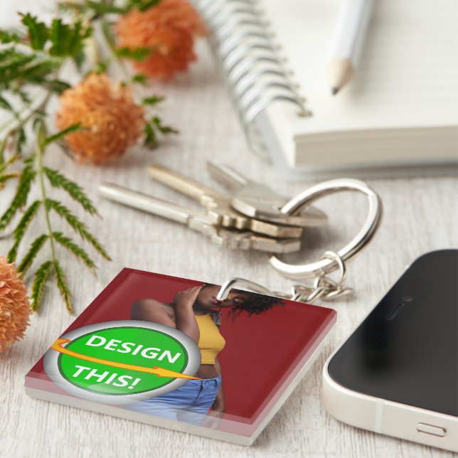 COOL! Keychain - Acrylic Square (double-sided) (Front Right)