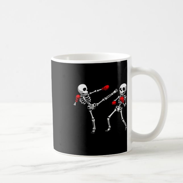Cool Kickboxing Design For Men Women Kickboxer Box Coffee Mug (Right)