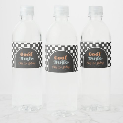 Cool Kid Party Water Bottle Labels