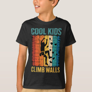 Cool Kids Climb Walls Rock Climbing Bouldering Quo T-Shirt