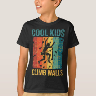 Cool Kids Climb Walls Rock Climbing Bouldering Quo T-Shirt