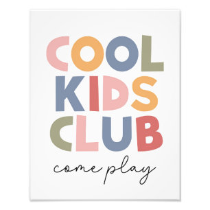 Cool Kids Club Photo Print