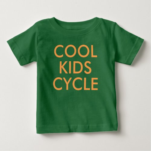 Cool Kids Cycle  Kids Bright Cute Baby Bodysuit