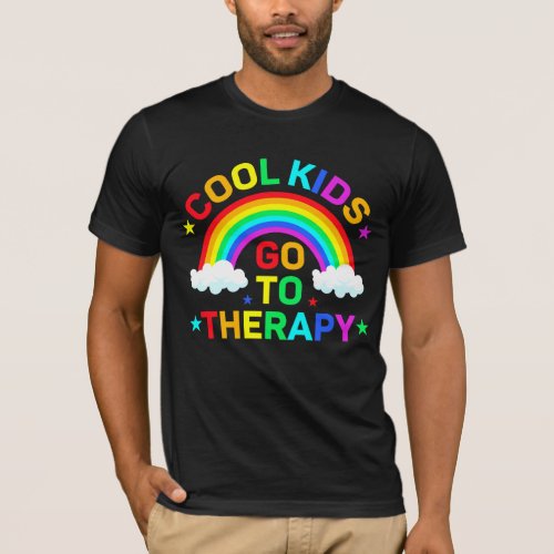 Cool Kids Go To Therapy Mental Health Awareness  T_Shirt