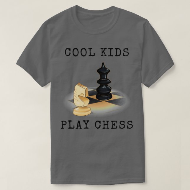 Cool Kids Play Chess (7) T-Shirt (Design Front)