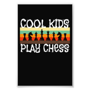 Cool Kids Play Chess Chess Player Chess Game Photo Print