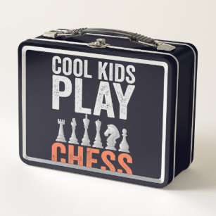 Cool kids Play Chess Funny Chess Board Lovers Gift Metal Lunch Box