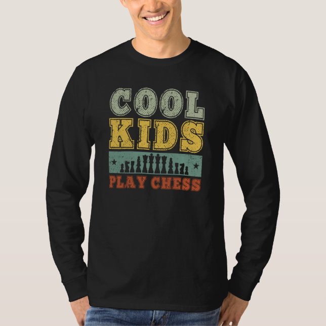 Cool Kids Play Chess Player For Chess  Boys  2 T-Shirt (Front)