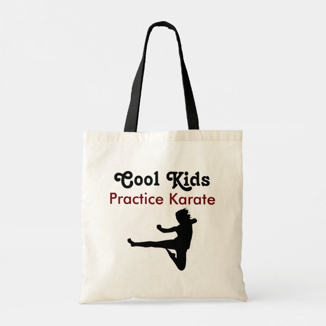Cool kids Practice karate Tote Bag (Back)