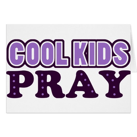 Cool Kids Pray Cards (Front Horizontal)