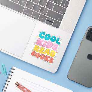 Cool Kids Read Books - book lover reading Sticker