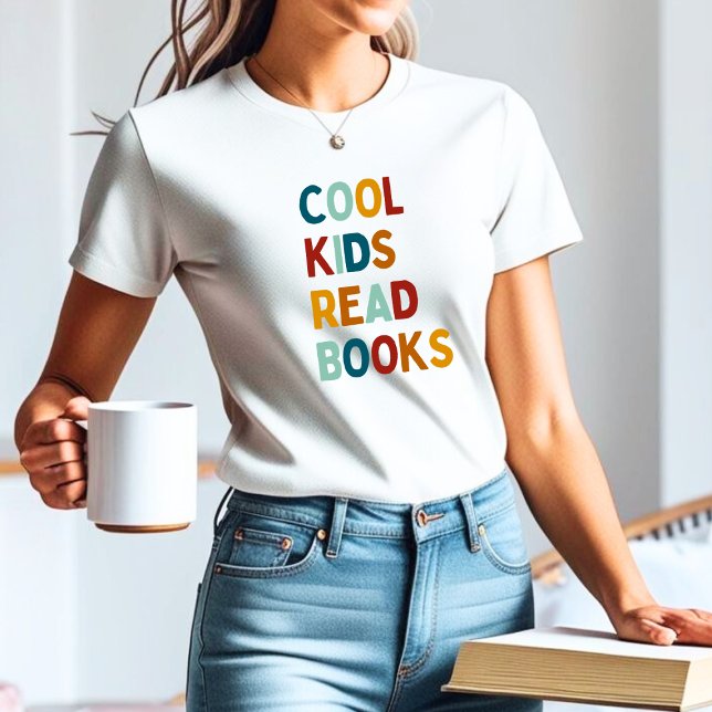 Cool Kids Read Books colorful Tri-Blend Shirt (Creator Uploaded)