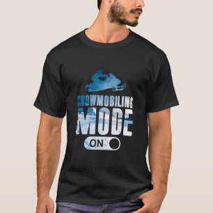 Cool Kids Snowmobiling Mode On Snowmobile Mountain T-Shirt