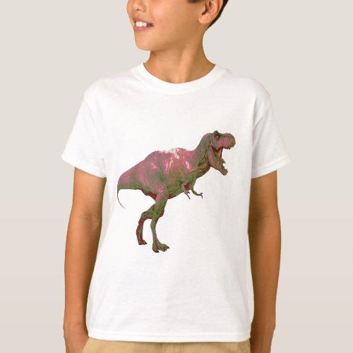 cool kids T_Rex dinosaur graphic t_shirt design