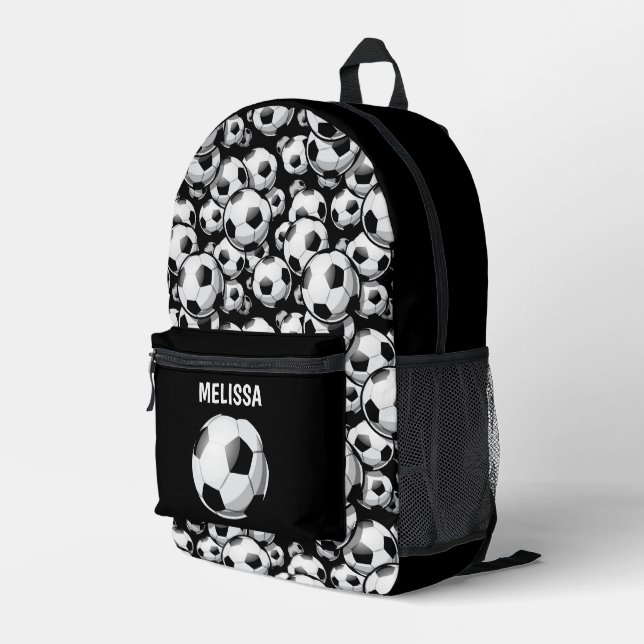 Cool kids unisex Soccer sports  Printed Backpack (Back Corner Right)