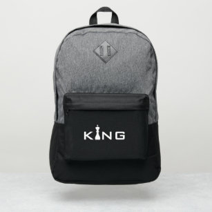 Cool King Typography Chess Player Port Authority® Backpack