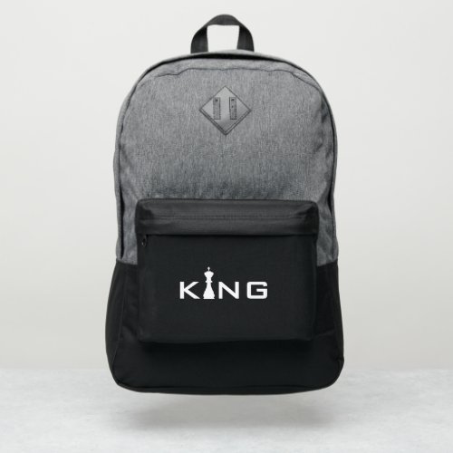 Cool King Typography Chess Player Port Authority Backpack