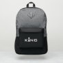 Cool King Typography Chess Player Port Authority® Backpack