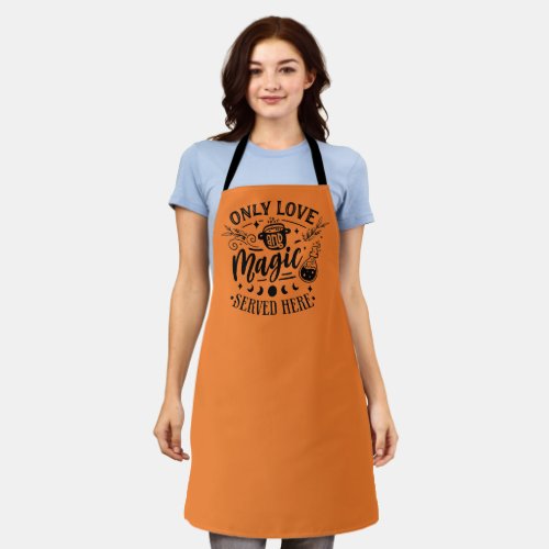 cool kitchen witch word art Halloween  Apron