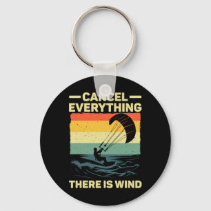 Cool Kitesurfing Art For Men Women Kite Surfing Ki Keychain