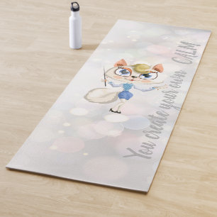 Cool Kitty Bokeh -You Create Your Own Calm Yoga Mat