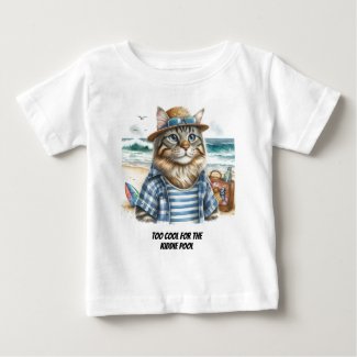 Cool Kitty Cat at The Beach 