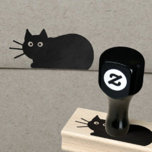 Cool Kitty Cat Fun Feline Lover's Rubber Stamp