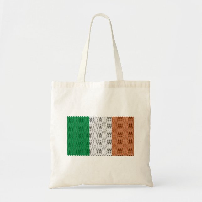 Cool Knitted Irish Flag Tote Bag (Front)