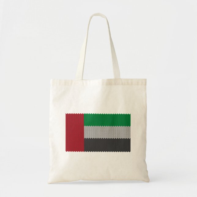 Cool Knitted UAE Flag Tote Bag (Front)