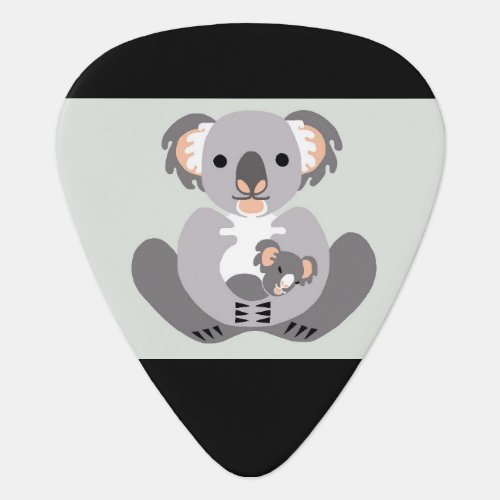 Cool  KOALA _ Australia _ Wildlife _Green  black Guitar Pick