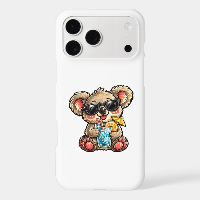 Cool Koala Drink iPhone Case (Back)