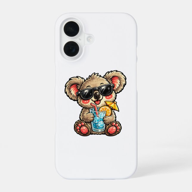 Cool Koala Drink iPhone Case (Back)