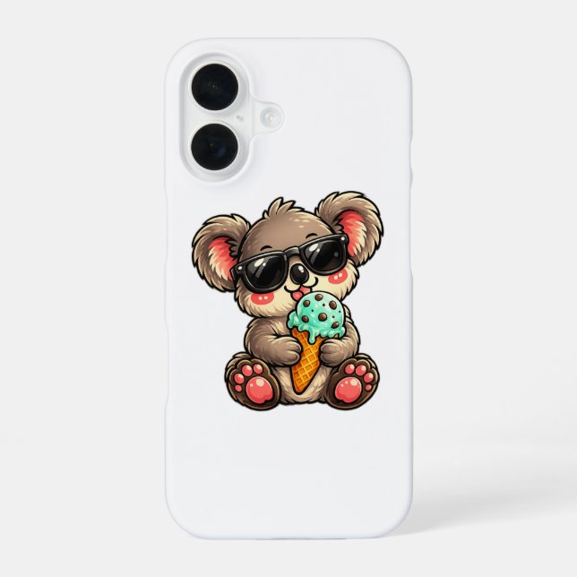 Cool Koala Ice Cream iPhone Case (Back)