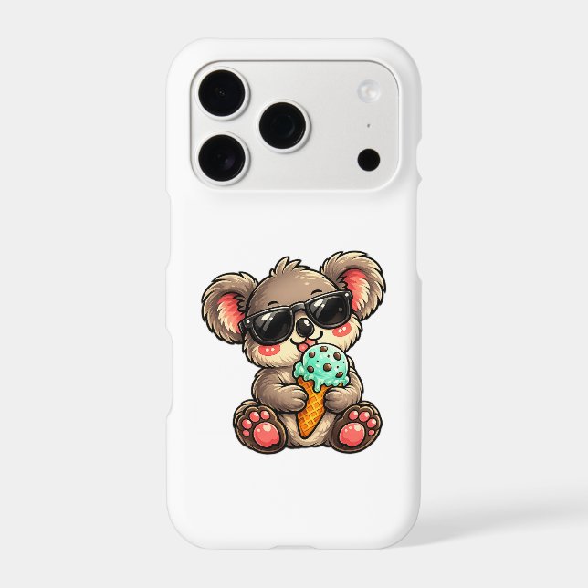 Cool Koala Ice Cream Iphone Case (Back)