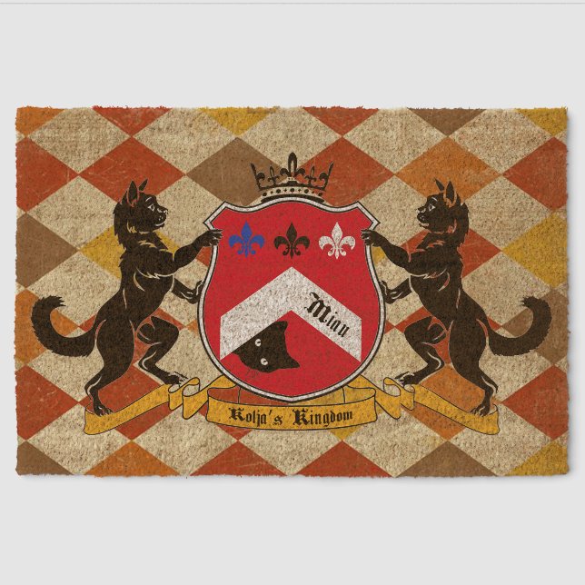 Cool Kolja's Kingdom Coir Fiber Door Mat! Doormat (Front)