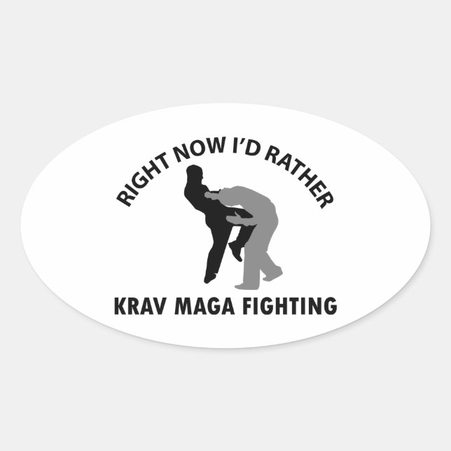 cool Krav maga  designs Oval Sticker (Front)
