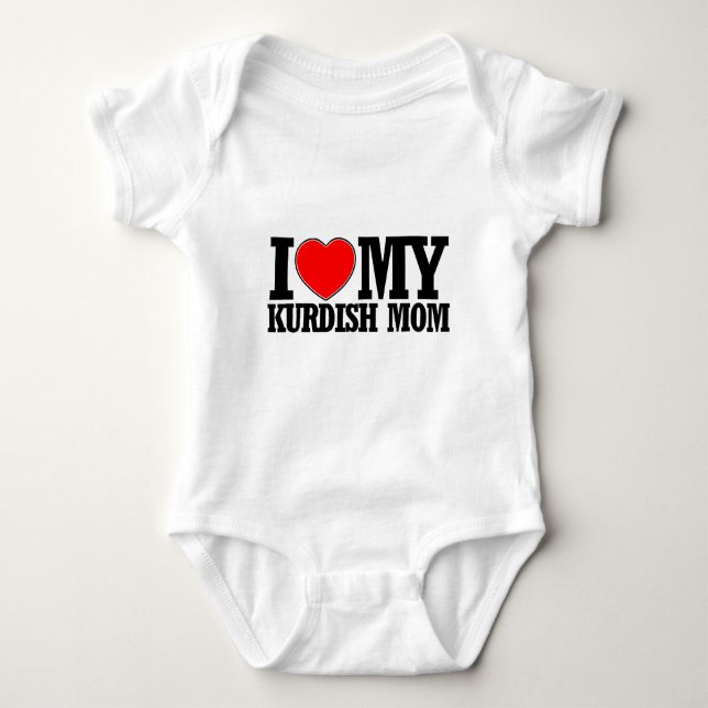 cool Kurdish  mom designs Baby Bodysuit (Front)