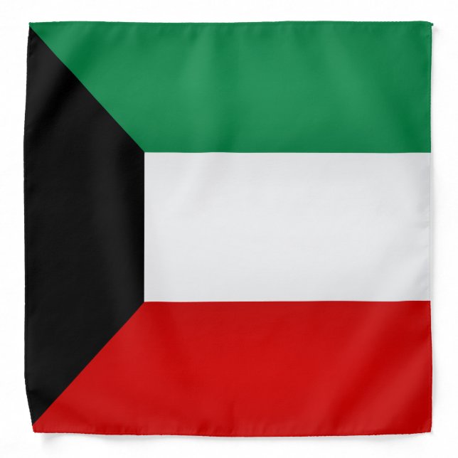 Cool Kuwait Flag Fashion Bandana (Front)